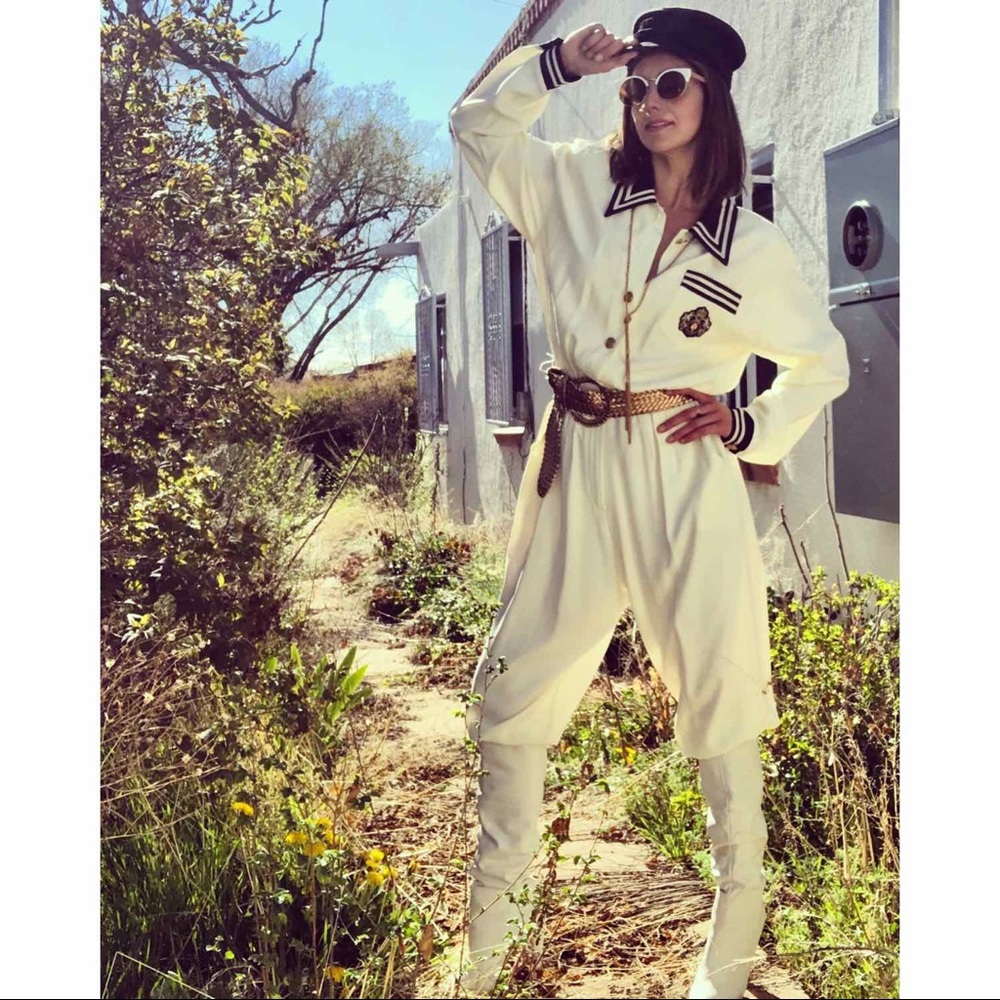 Vintage White Jumpsuit